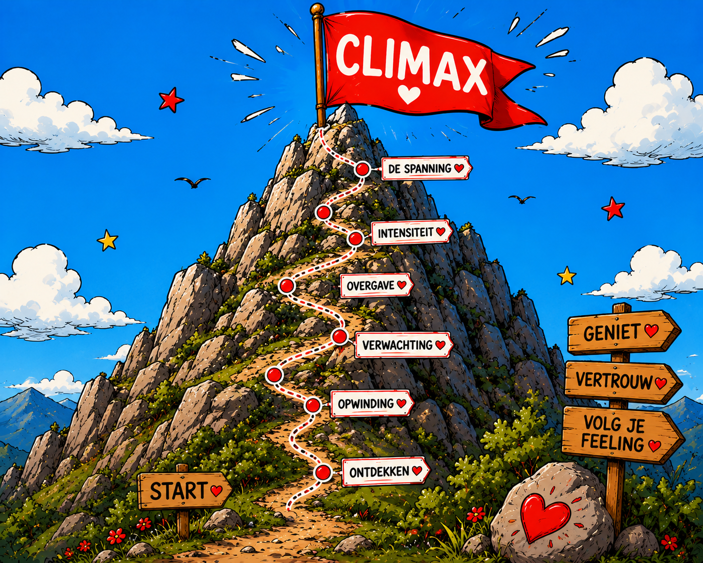 Wat is nou het verschil tussen een orgasme en een climax?