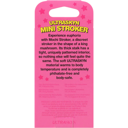 Doc Johnson Mushroom Stroker ULTRASKYN Mini Blauw – Masturbator Man