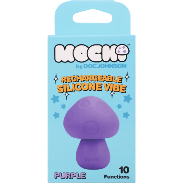 Doc Johnson Mushroom Vibe Oplaadbare Siliconen Vibrator Paars – Mannen