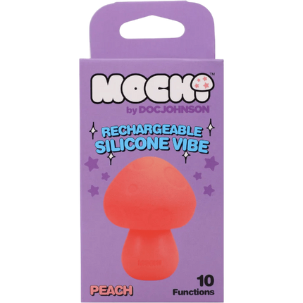 Doc Johnson Mushroom Vibe Oplaadbare Siliconen Vibrator Peach – Mannen