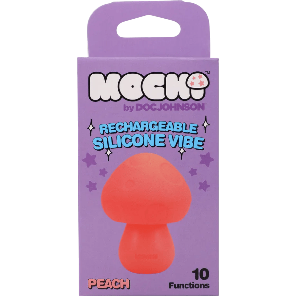 Doc Johnson Mushroom Vibe Oplaadbare Siliconen Vibrator Peach – Mannen