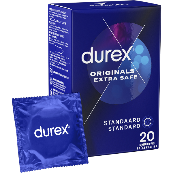 Durex Extra Safe Condooms 20 stuks – Extra Veiligheid Dikker Latex