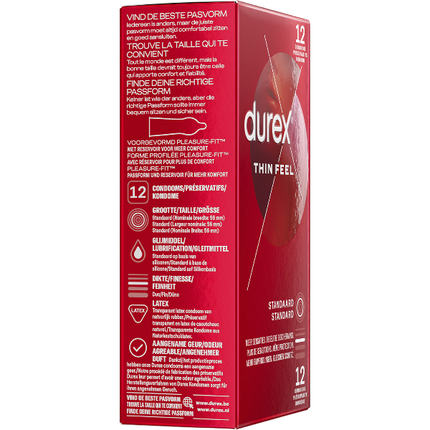 Durex Thin Feel Condooms 12 stuks – Dunner voor Meer Gevoel