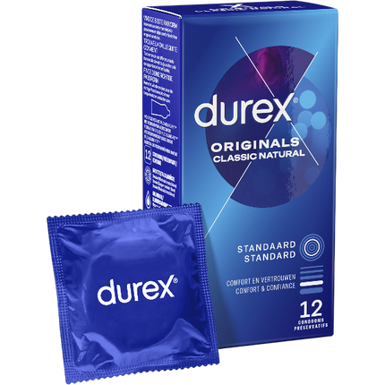 Durex Classic Natural Condooms 12 stuks – Standaard Betrouwbaar Alledaags