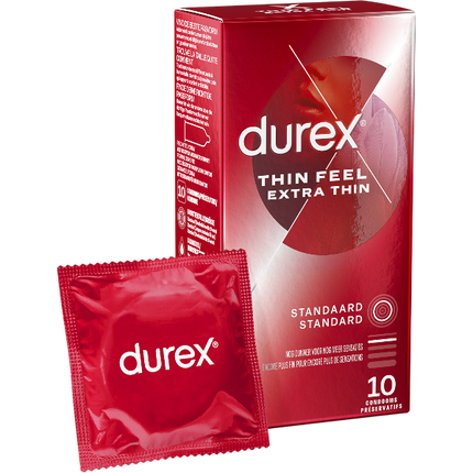 Durex Thin Feel Close Fit Condooms 10 stuks – Smallere Pasvorm Nauw Sluitend