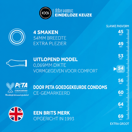 EXS Mixed Flavoured Condooms Verschillende Smaken – 12 stuks