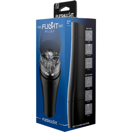Fleshlight Flight Pilot Transparante Masturbator – Anusopening 20cm