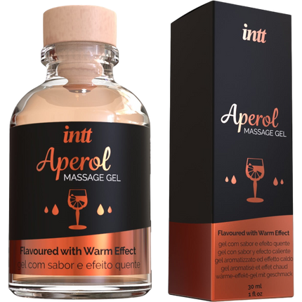 INTT Massage Gel Aperol – kusbaar Opwarmend Massage Gel Aperol Smaak