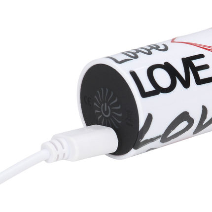 Klassieke vibrator met kleurrijk design