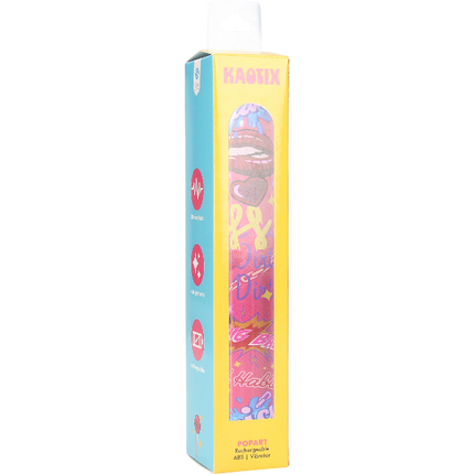 Klassieke vibrator met commic design