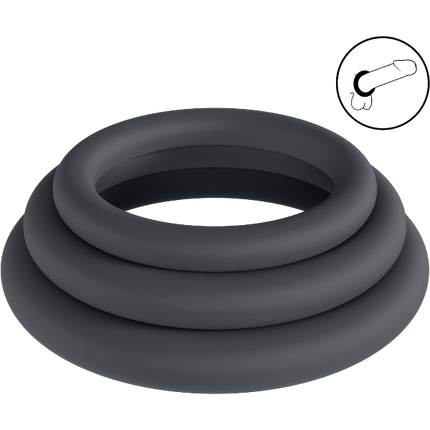 Levelz Classic Silicone Cockring Set XS/S/M Set of 3 – Klassieke Set