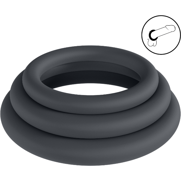 Levelz Classic Silicone Cockring Set XS/S/M Set of 3 – Klassieke Set