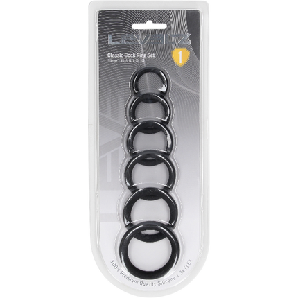 Levelz Silicone Cockring Set of 6 – Penisring Siliconen