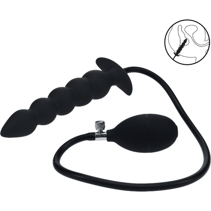 Levelz Opblaasbare Anale Plug Gekrald – Instelbare Anale Plug