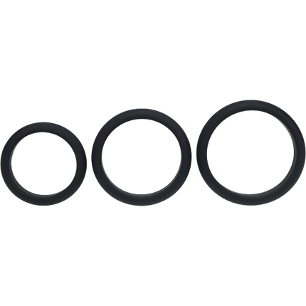 Levelz Wide O Silicone Cockring Set L/XL/XXL Set of 3 – Brede Ringen Set