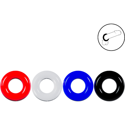 Levelz Cockring Set van 4 Multicolor – Gekleurde Cockringen Set