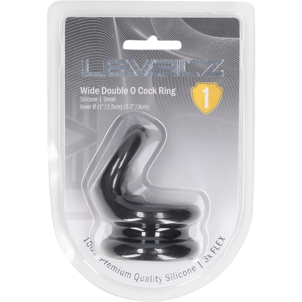 Levelz Wide Double O Silicone Cockring Small – Dubbele Ring