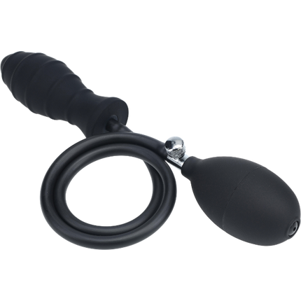 Levelz Opblaasbare Anale Plug Geribbeld – Instelbare Anale Plug