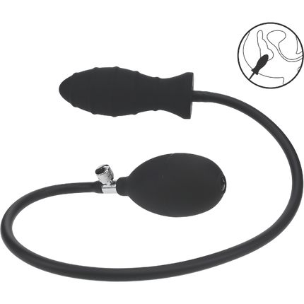 Levelz Opblaasbare Anale Plug Geribbeld – Instelbare Anale Plug