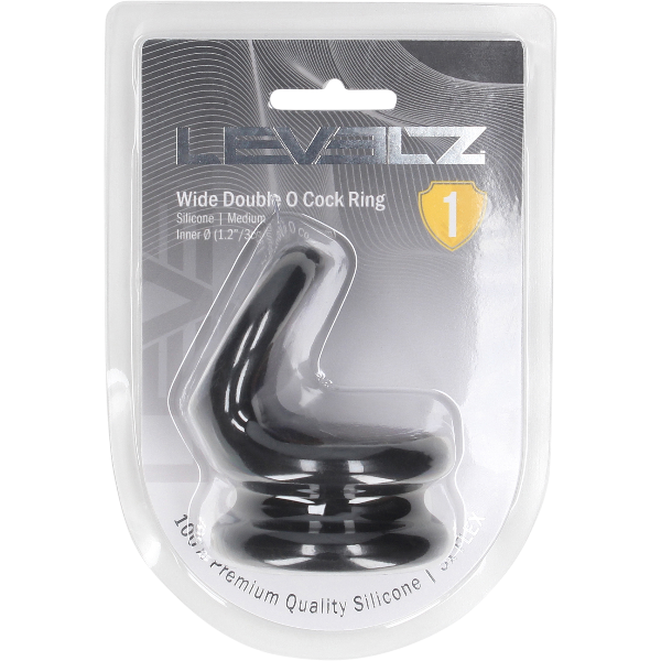 Levelz Wide Double O Silicone Cockring Medium – Dubbele Ring