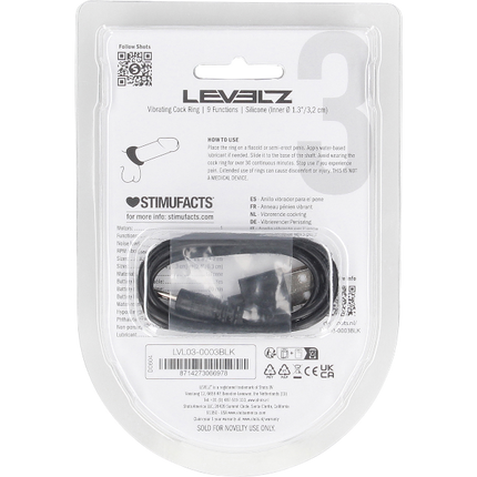 Levelz Vibrerende Liquid Silicone CockringSealed – Oplaadbaar