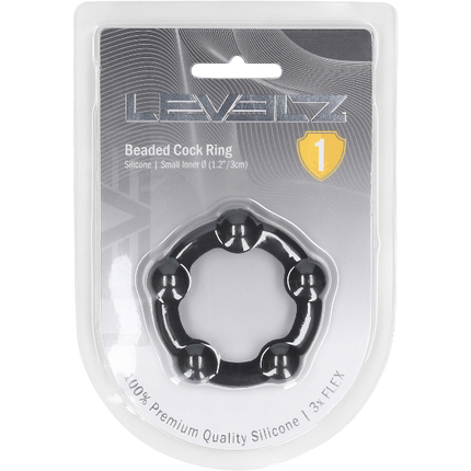 Levelz Beaded Silicone Cockring 30mm – Gekraalde Penisring