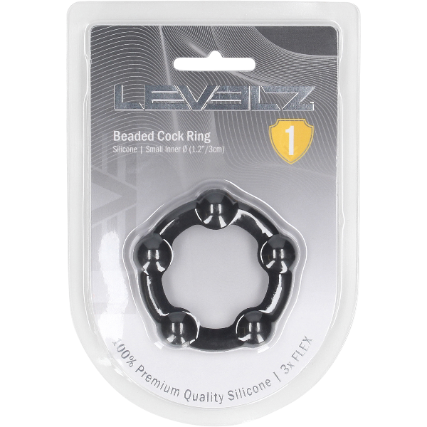 Levelz Beaded Silicone Cockring 30mm – Gekraalde Penisring