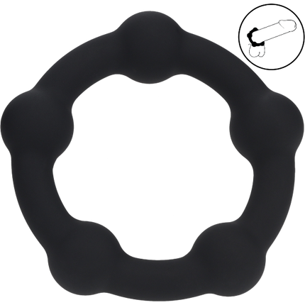 Levelz Beaded Silicone Cockring 30mm – Gekraalde Penisring