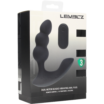 Levelz Dual Motor Prostaatstimulator Beaded Afstandsbediening