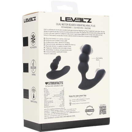 Levelz Dual Motor Prostaatstimulator Beaded Afstandsbediening