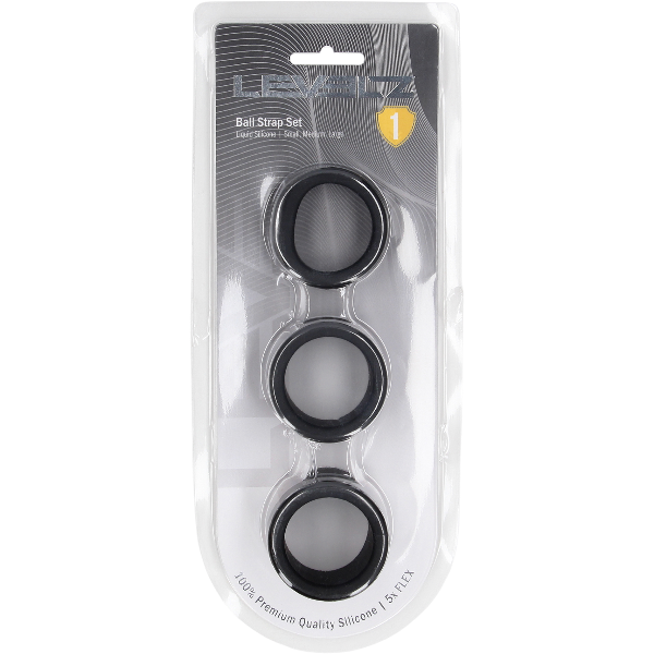Levelz Liquid Silicone Ball Strap Set S/M/L – Ballenriem Set 3 maten