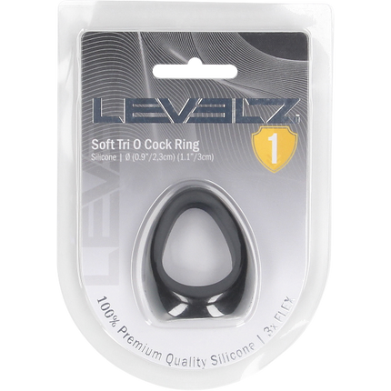 Levelz Soft Tri O Silicone Cockring – Drie-Ring Systeem