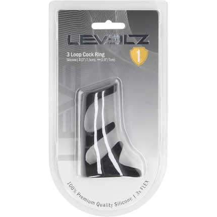 Levelz 3 Loop Silicone Cockring – Multi-Loop Penisring