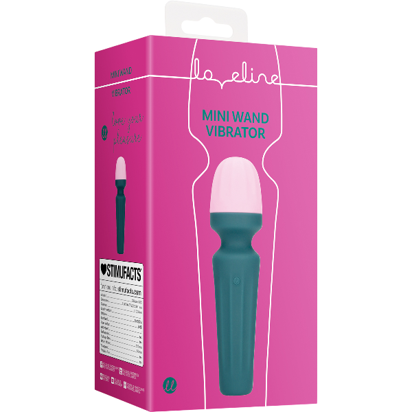 Loveline Mini Wand Vibrator – Krachtige Compacte Wandvibrator blauw