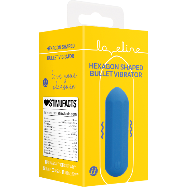 Loveline Bullet Vibrator Zeshoekig – Compact Krachtig Vibrator