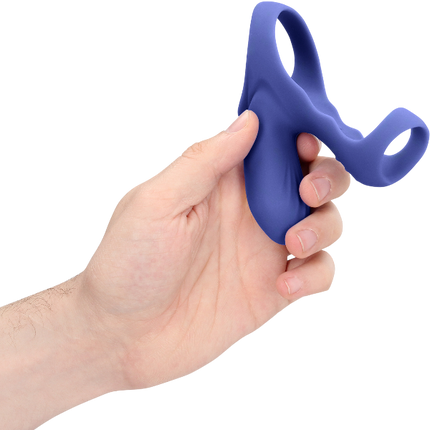 Loveline Vibrerende Cockring met Clitoris Stimulatie – Koppel Blauw