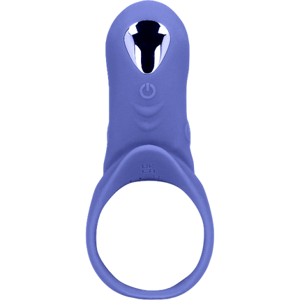 Loveline Vibrerende Cockring met Clitoris Stimulatie – Koppel Blauw