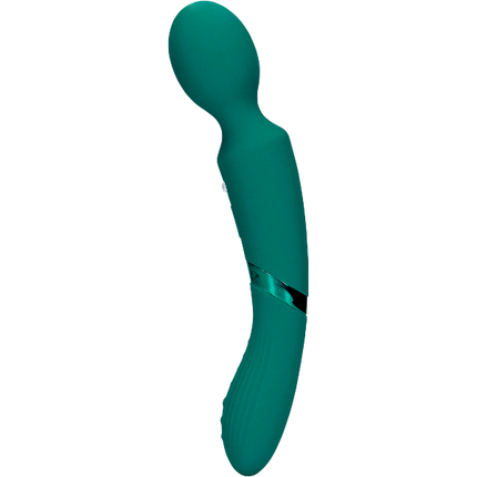 Loveline Double-Sided Vibrating Wand - Green Gable – Siliconen Vibrator USB