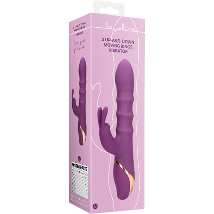 Loveline 3 Up-and-Down Bewegende Ringen Vibrator – Schacht Stimulatie