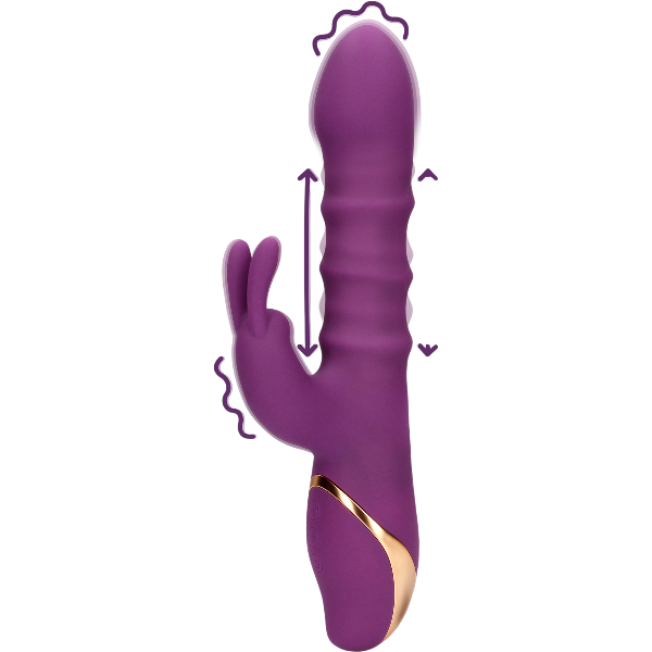 Loveline 3 Up-and-Down Bewegende Ringen Vibrator – Schacht Stimulatie