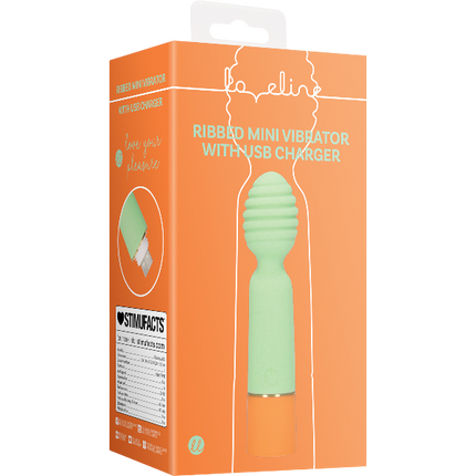 Loveline Ribbed Mini Vibrator USB – Geribbeld Compact Vibrator