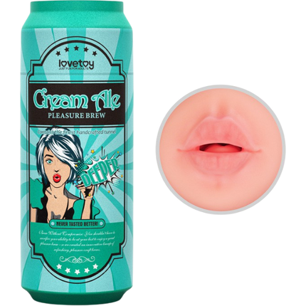 LoveToy Pleasure Brew Cream Ale Mouth Masturbator Groen Nude – Oraal