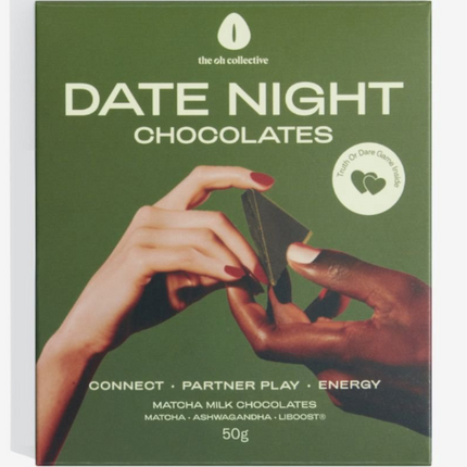Oh Collective Date Night Chocolates Matcha Witte Chocolade – Date Night