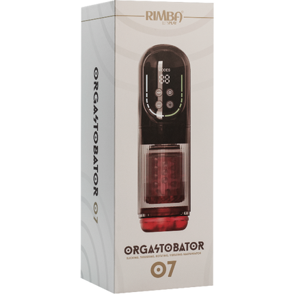 Rimba Toys Orgastobator 07 Mannelijke Masturbator Zwart Transparant