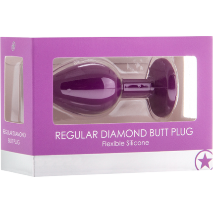 OUCH! Diamond Butt Plug Regular – Paars Buttplug Anaal