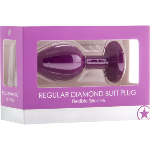 OUCH! Diamond Butt Plug Regular – Paars Buttplug Anaal