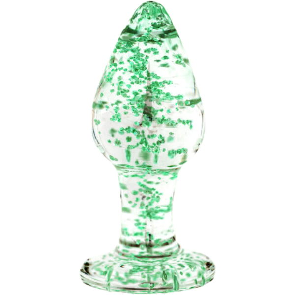 OUCH! Glazen Butt Plug Medium Glow in the Dark – Borosilicaat Anaal
