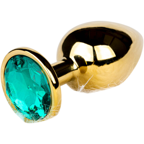 OUCH! Gem Butt Plug Small Goud/Smaragdgroen – Anale Plug