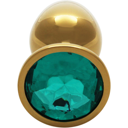 OUCH! Gem Butt Plug Small Goud/Smaragdgroen – Anale Plug
