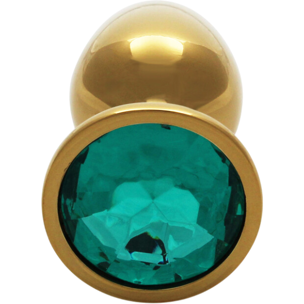 OUCH! Gem Butt Plug Small Goud/Smaragdgroen – Anale Plug